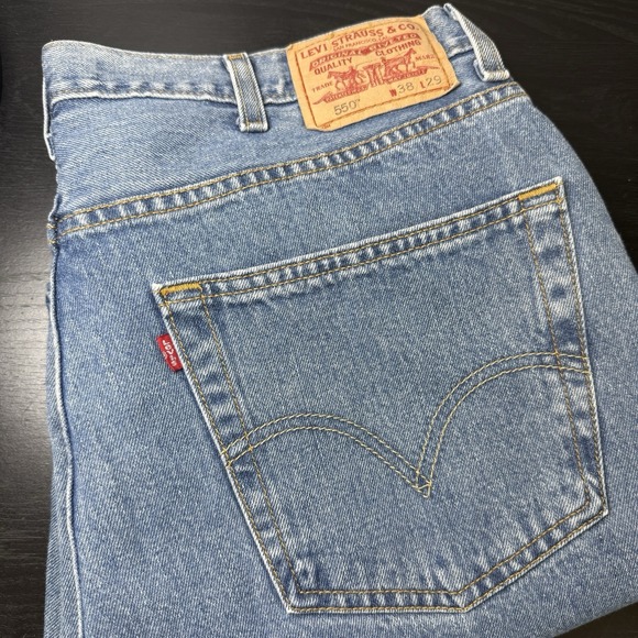 Vintage Levis 550 Jeans 38x29 Fits 37x29 Red Tab Denim 100% Cotton Y2K - Picture 1 of 7